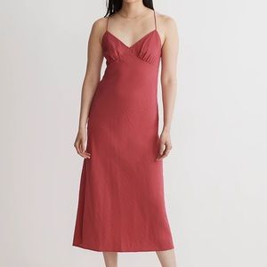 Madewell Layton Midi slip dress, size 4, NWT